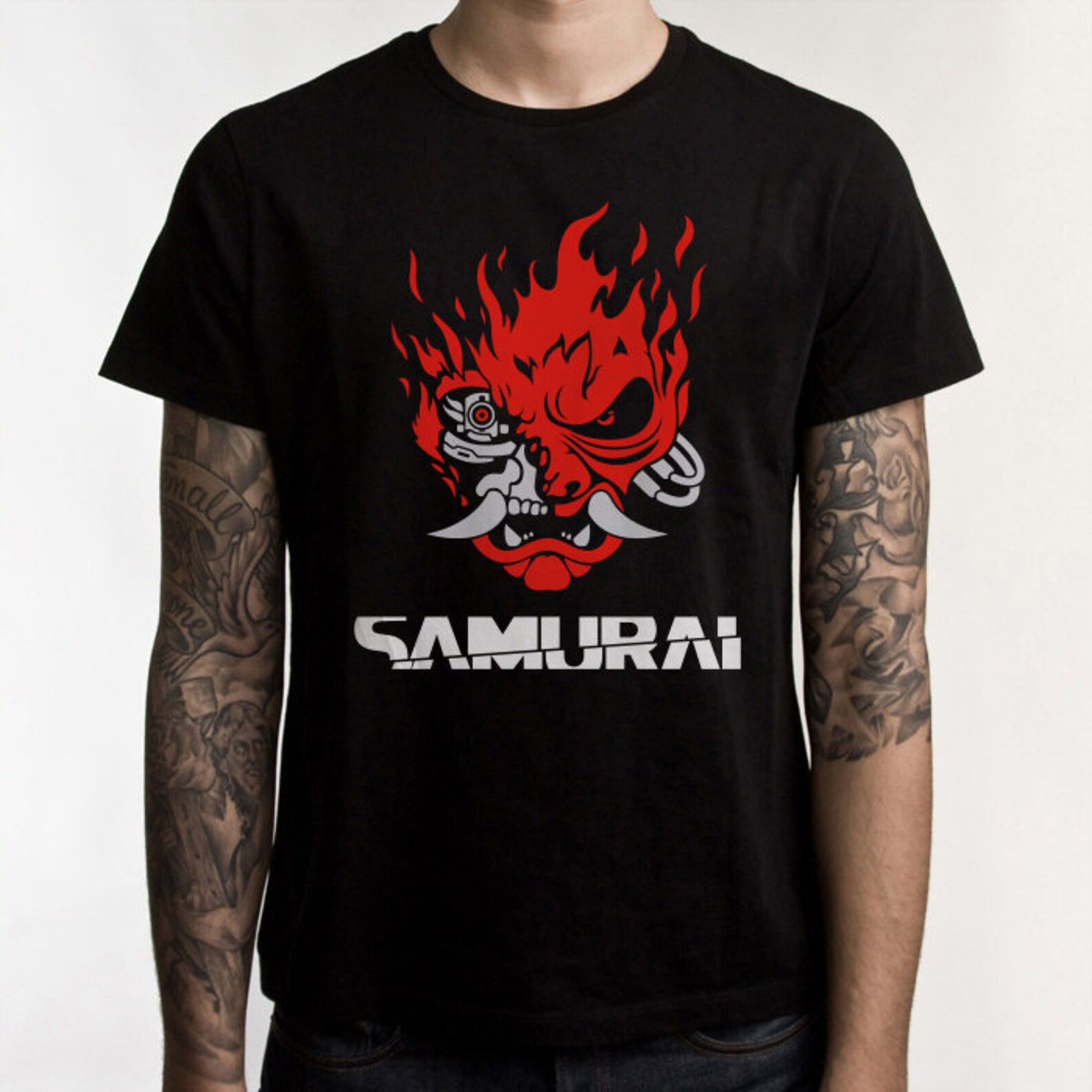 Cyberpunk samurai t shirt фото 19
