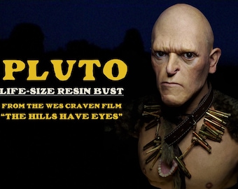 Plutão - Busto profissional de resina em tamanho real de "The Hills Have Eyes"
