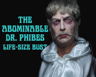 O Abominável Dr. Phibes - Busto profissional de resina em tamanho real