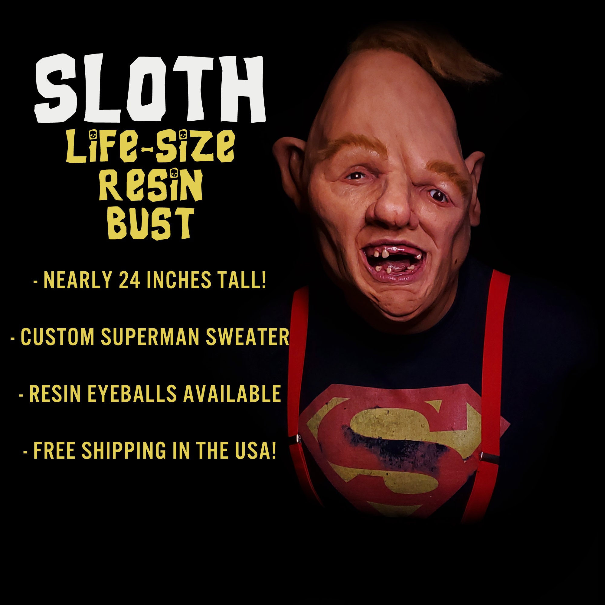 SLOTH - Busto Profesional de Resina de la película \, image size:2000x2000