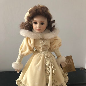 Franklin Heirloom Porcelain Doll- Elizabeth Ann- by Artist Janet Johnson