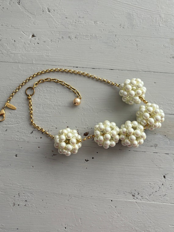 Leonora Dame Pearl Cluster Necklace - image 4