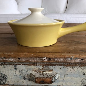 Cameron Clay Scandia Casserole With Stick Handle-Yellow