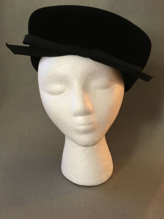 Vintage Trebor Black Hat-1950's Best and Co NYC L… - image 2