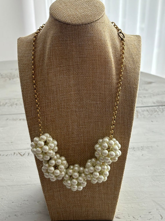 Leonora Dame Pearl Cluster Necklace - image 1