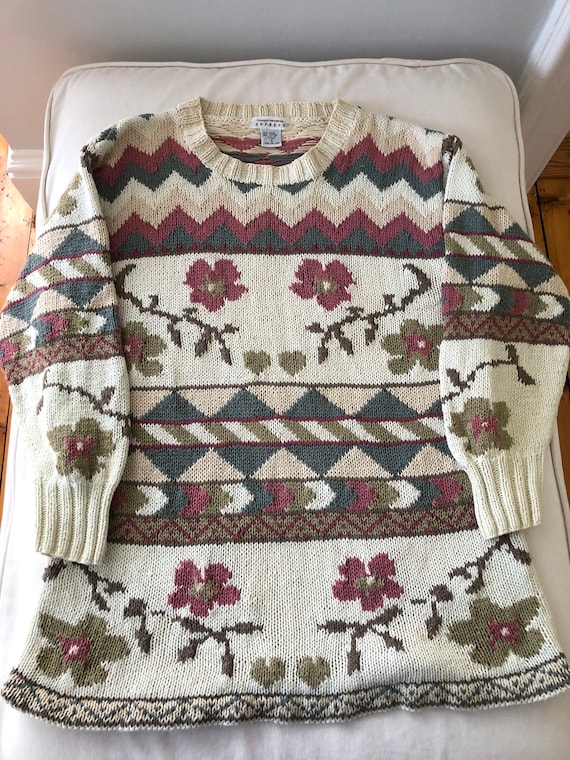 Buy Express Campagnie Internationale Oversize Cotton ramie Sweater size Small Online in India Etsy