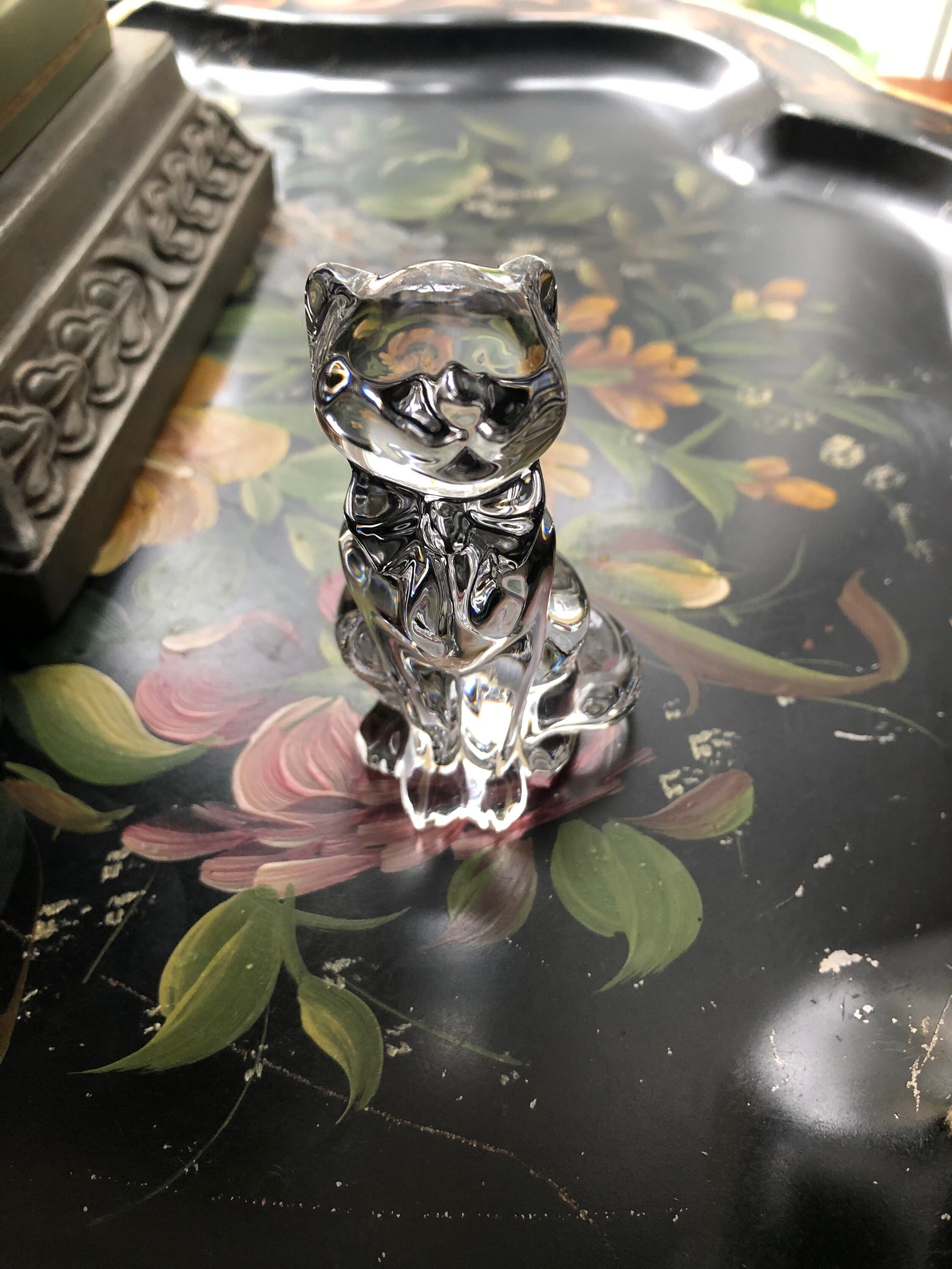 Lenox Crystal Cat Figurine Etsy