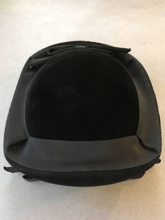 Vintage Trebor Black Hat-1950's Best and Co NYC L… - image 6
