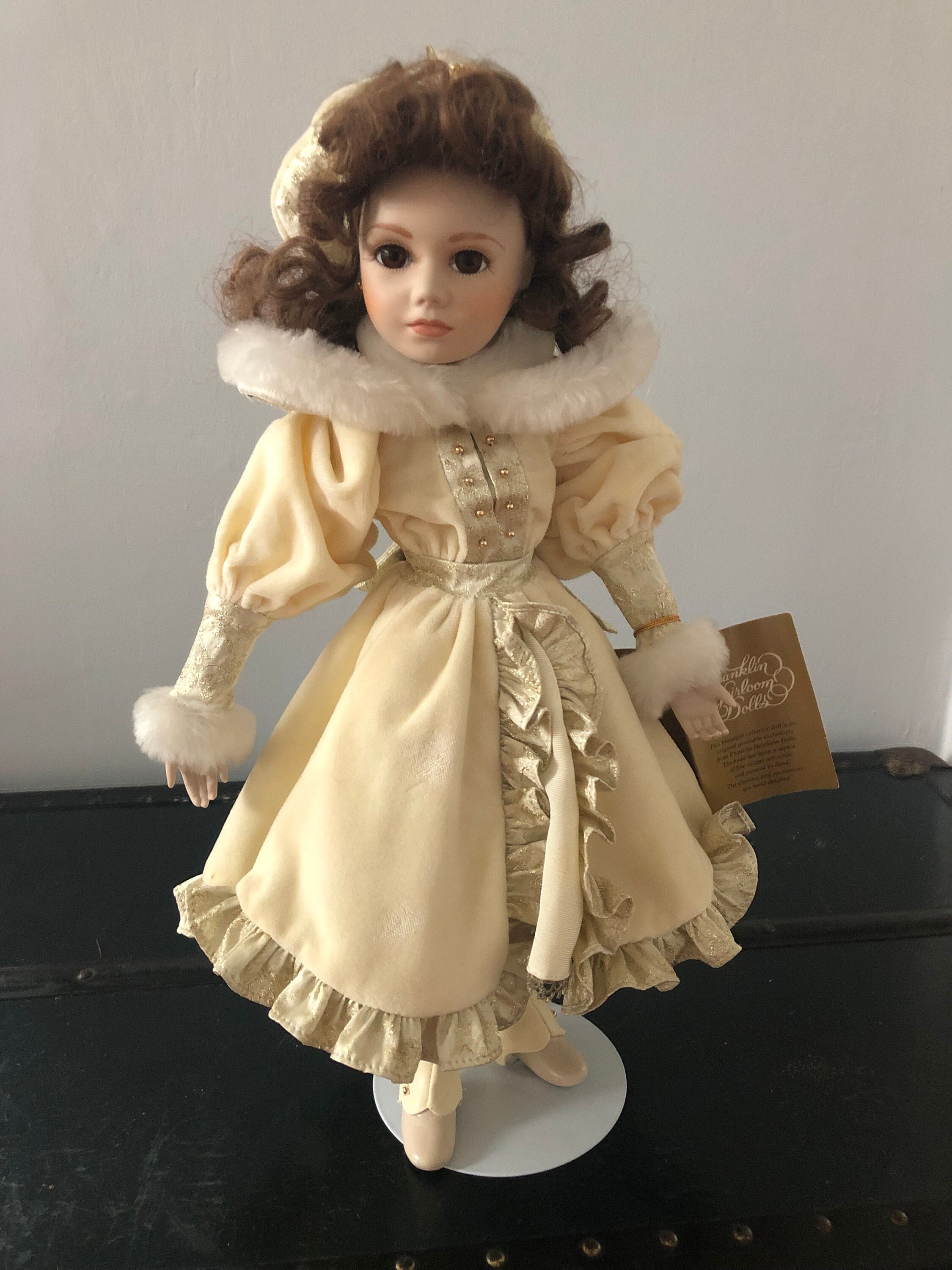 Franklin Heirloom Porcelain Doll Elizabeth Ann by Artist Janet Johnson Etsy