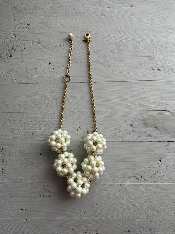 Leonora Dame Pearl Cluster Necklace - image 3