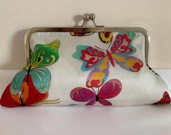 Silk Butterfly Evening Bag, purse, clutch bag.