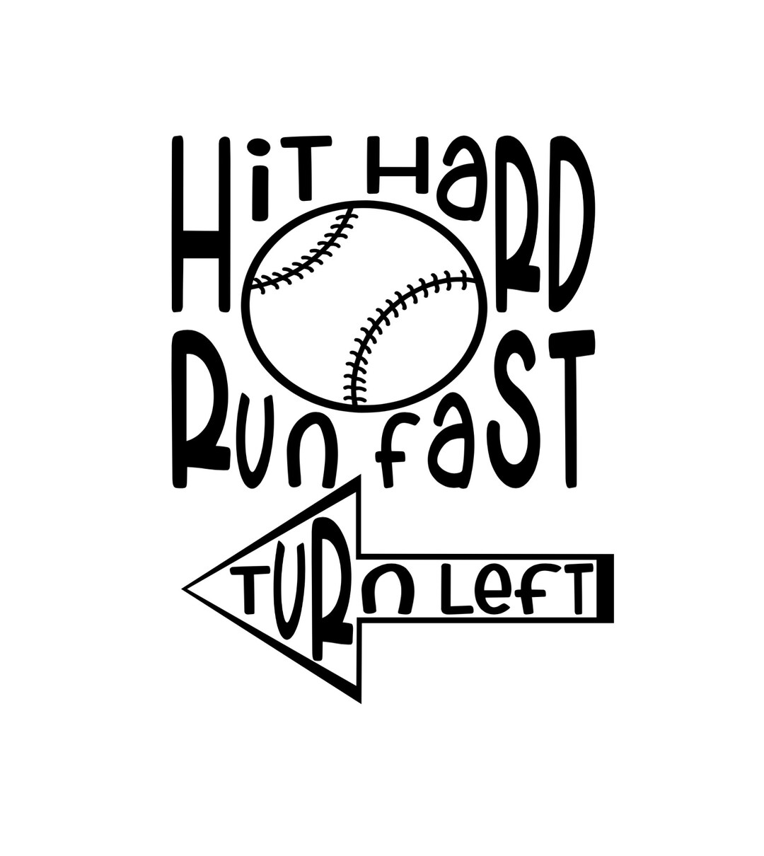 Hit Hard Run Fast Turn Left SVG Hit Hard Svg Run Fast Svg Turn Etsy