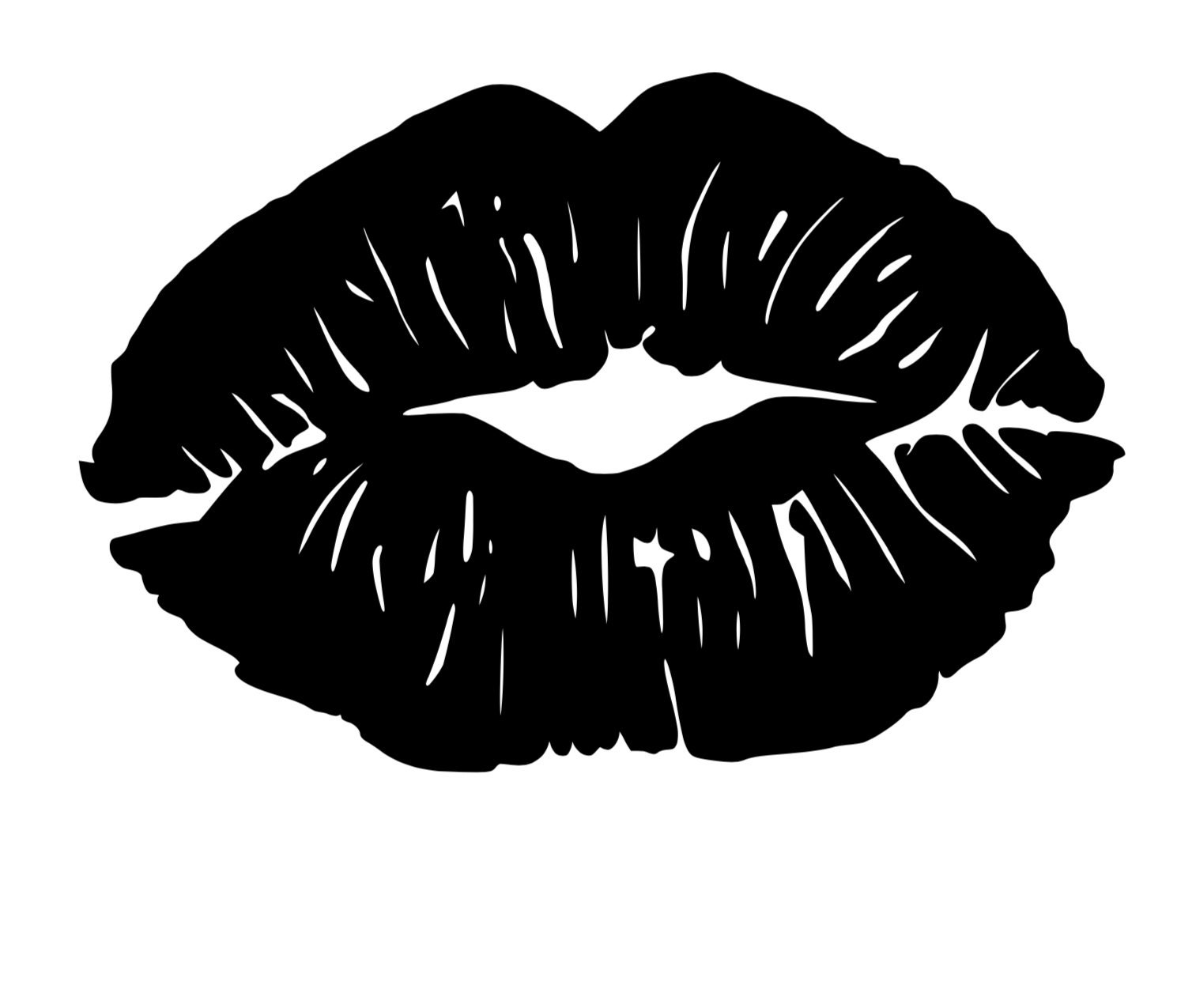 Lips Puckered Lips Pursed Lips Duck Lips SVG Instant Digital Etsy