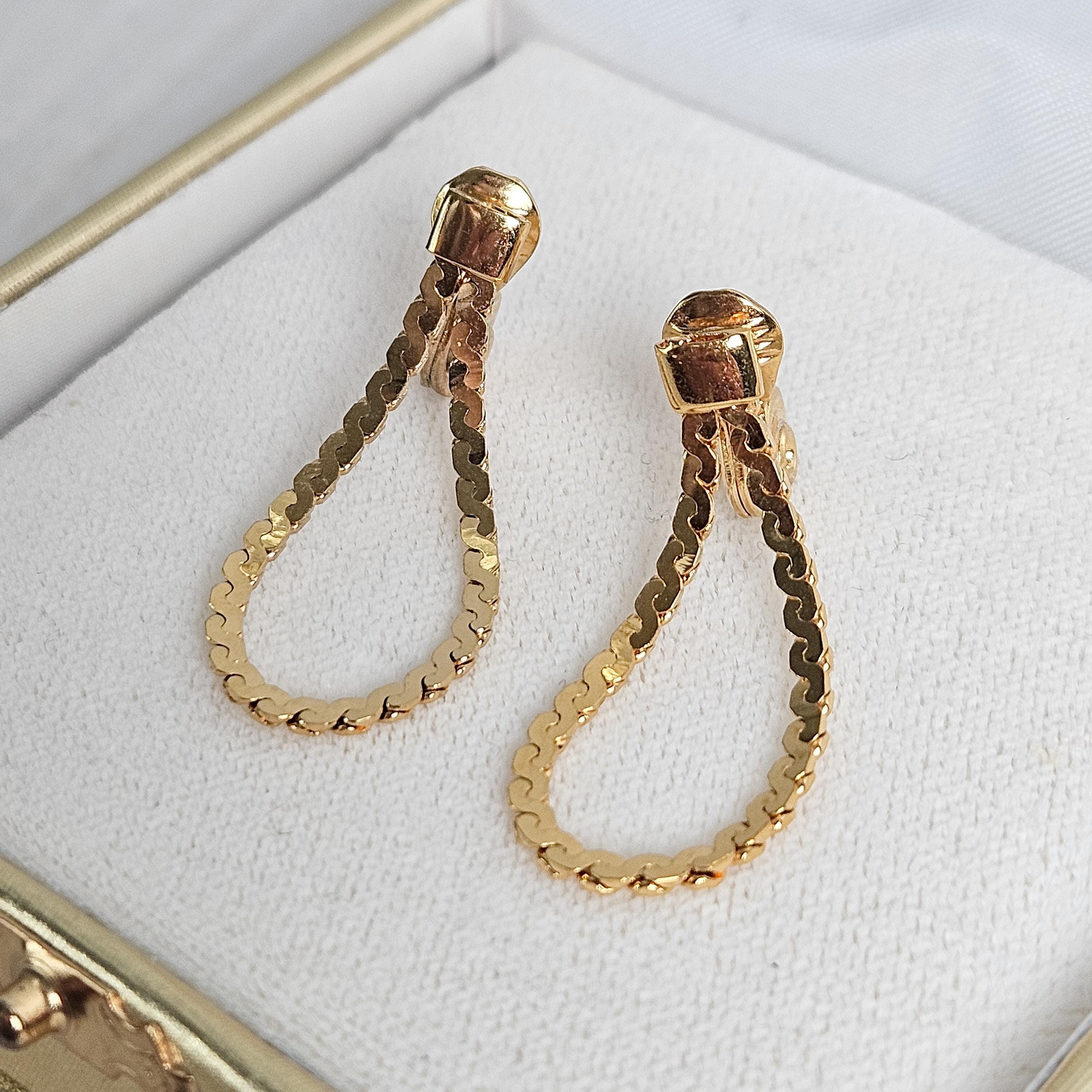 Lot De Boucles D’oreilles : 1 Paire Monet + 2 Paires Non Marquées – Occasion, Parfait Pour Collection Ou Port Quotidien