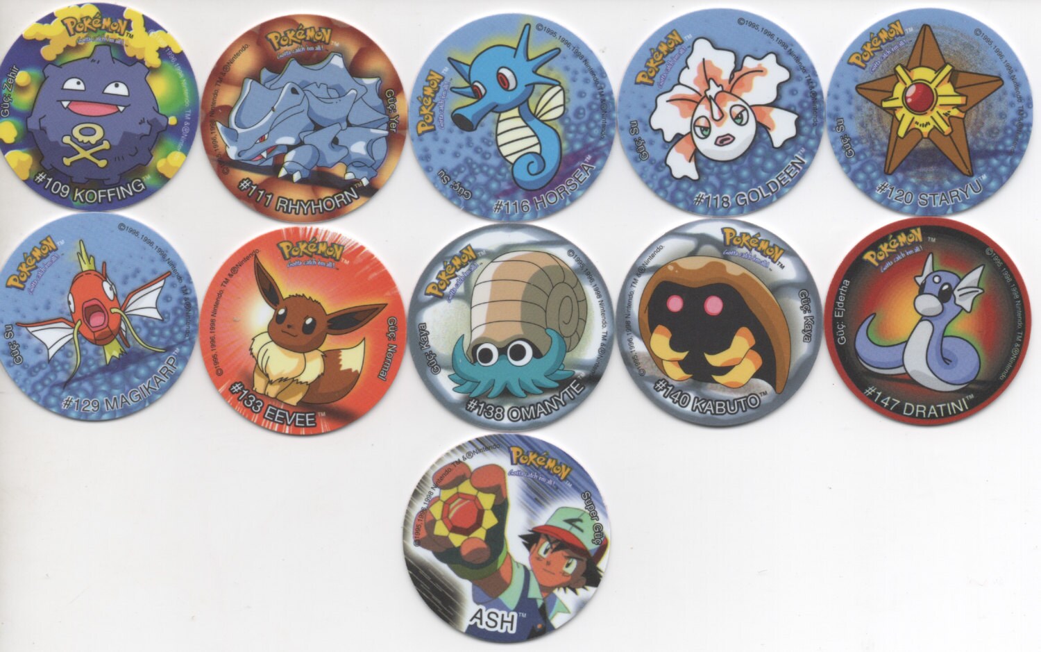 Set Di 151 Tazos Pokémon – Prima Generazione – Figure Collezionabili