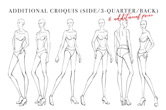 Runway Pose Fashion Illustration Rendering Fashion Croquis Illustration  Step by Step - YouTube