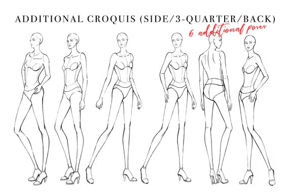 Male Standing Pose Croquis Bundle, Male Croquis for Fashion Illustration,  9-head Fashion Figure Template - Etsy | Fashion figure templates, Standing  poses, Fashion figures