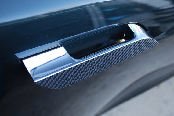 Tesla Model S Carbon Fiber Door Handle Overlay Set Etsy