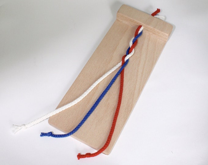 Montessori Braiding Board for Practical Life Skills, Gift for Kids - Etsy