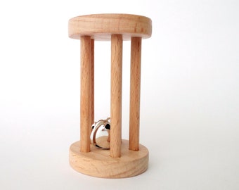 Montessori Cylinder with Bell rattle, gift for kids