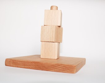 Montessori staking cubes, gift for kids
