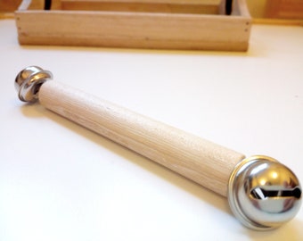 Montessori bell rattle, Baby Easter gift