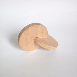 Disques en bois emboîtables Montessori, cadeau pour les enfants image 4