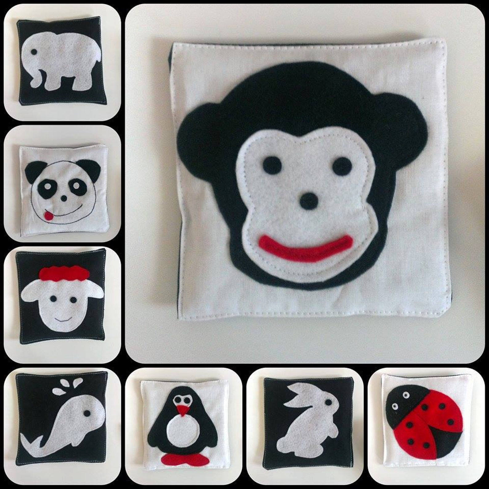 First Sensory Baby Book Black White and Red Gift for Kids Etsy UK