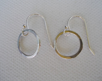 Small Sterling Silver Hoops