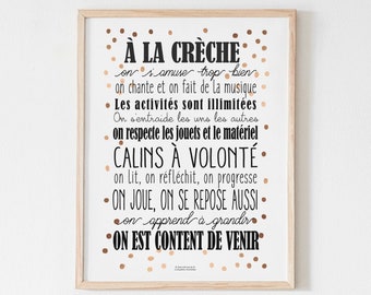 Customizable A la Crèche Poster
