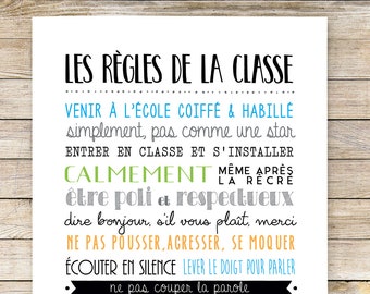 Destocking / Poster XL - Las Reglas de la Clase - 40x60cm
