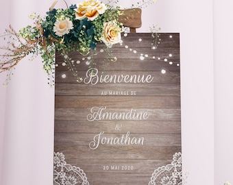 Wedding Welcome Sign - Personalized