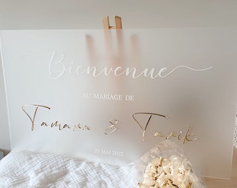 Panneau de Bienvenue - Mariage - Baptême - Anniversaire - Personnalisé