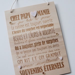 Cartel "Chez Papi & Mamie" o "Chez Mamie" imagen 1