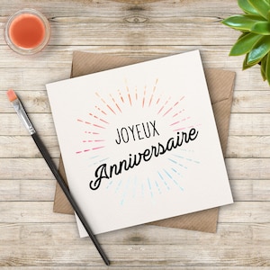 Carte d'anniversaire
