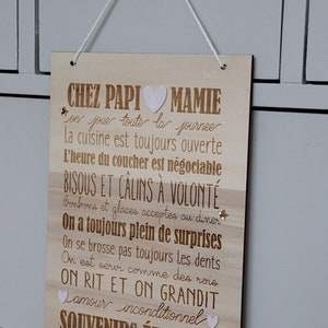 Cartel "Chez Papi & Mamie" o "Chez Mamie" imagen 5