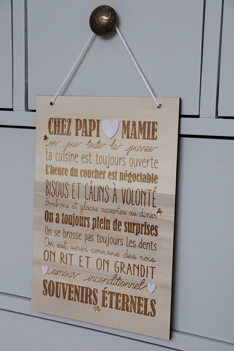 Cartel "Chez Papi & Mamie" o "Chez Mamie" imagen 5