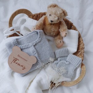 Carte étape personnalisée en bois Ourson image 2