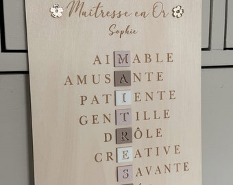 gift Mistress, Nanny, Atsem decorative hanging sign