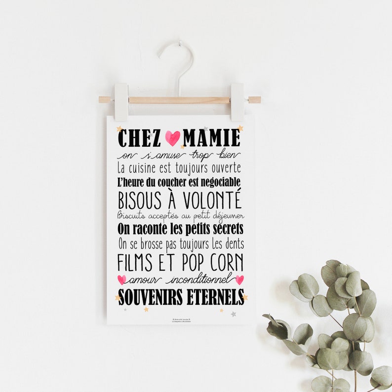Cartel "Chez Mamie" o "Chez Papi & Mamie" imagen 3