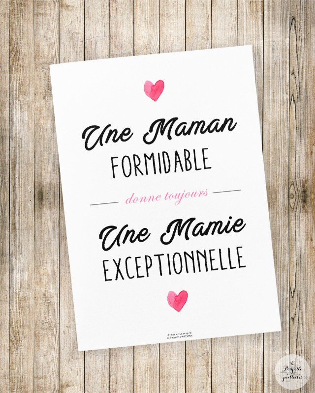 Affiche A4 - Une Maman Formidable
