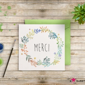 Carte de remerciements