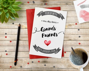 Announcement - for future grandparents cards