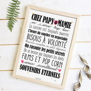 Cartel "Chez Papi & Mamie" o "Chez Mamie" imagen 4