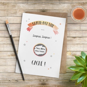 Cartes à gratter - Annonce Mariage originale