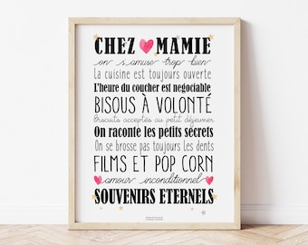 Cartel "Chez Mamie" o "Chez Papi & Mamie"