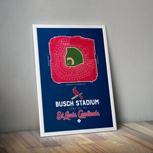 Busch Stadium Map - St. Louis Cardinals - Digital File - Printable ...