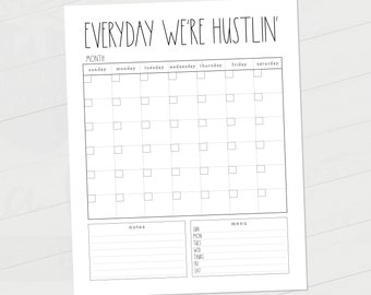 Personalized Family Calendar Printable File 18x24 Digital | Etsy