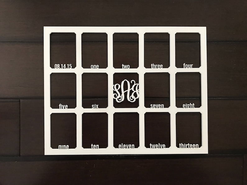 11x14 Wooden School Years Photo Mat MAT ONLY 2.5x3.5 Photo Etsy