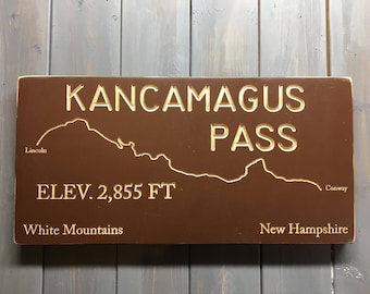 Kancamagus Pass Sign